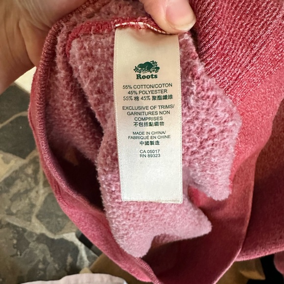 Roots Canada Heathered Red Sweatshirt Dress with Beaver Logo - Picture 6 of 6